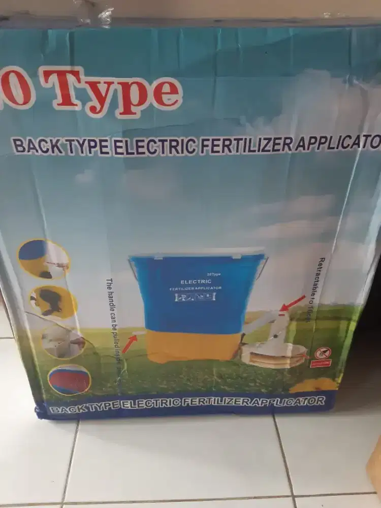 Alat tabur pupuk elektrik