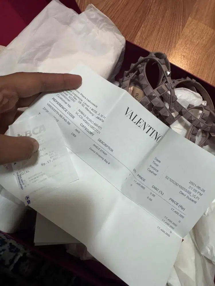 Sepatu valentino original prelove