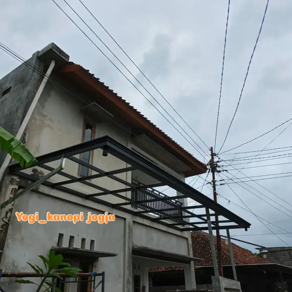Kanopi kardoba minimalis, atap alderon double layer