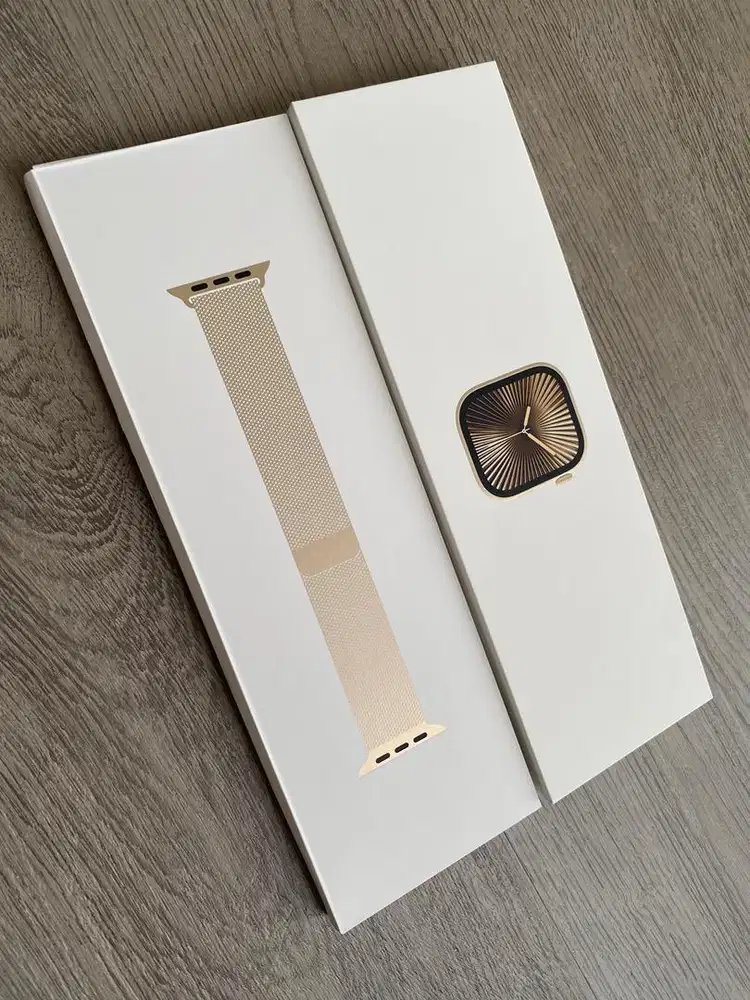 Apple watch series 10 42mm gold titanium baru ibox masih segel