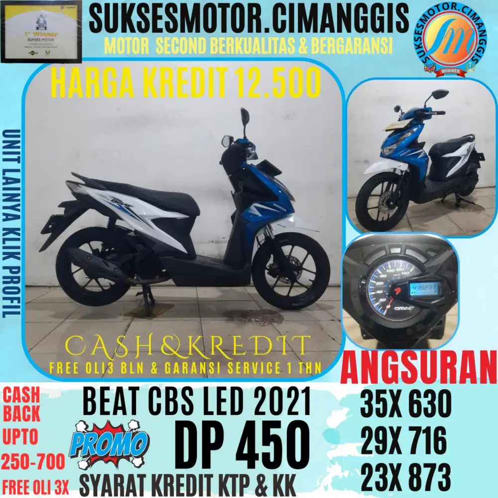 DP450 BEAT CBS LED BERGARANSI, SERVICE 1THN FREE OLI3BLN