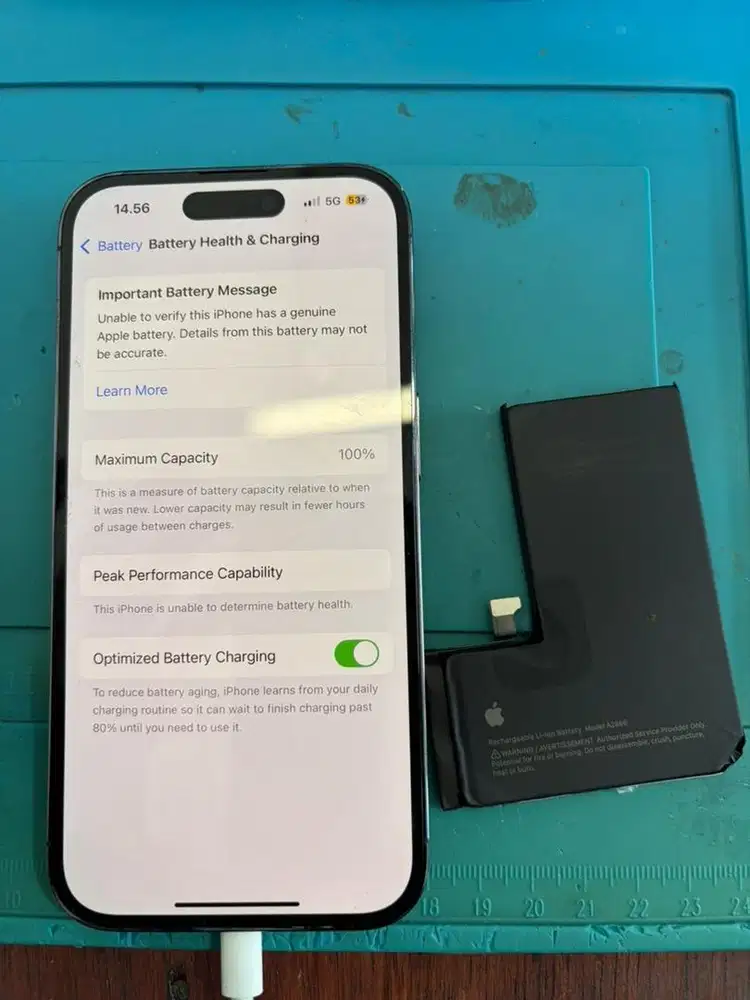 Ganti batera iphone 14 pro bergaransi