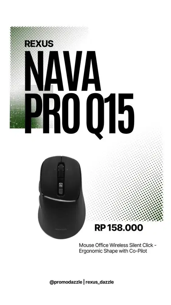 Rexus mouse wireless Nava Pro Q15