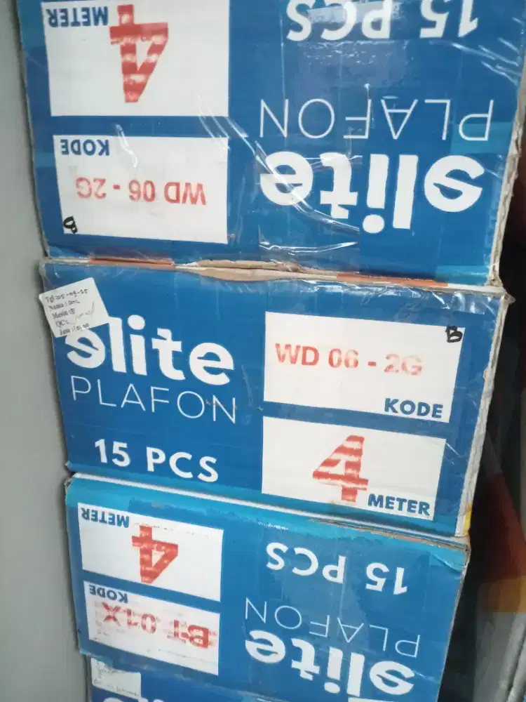 Plafon elite PVC 600rb 1dus,ukuran 4 meter