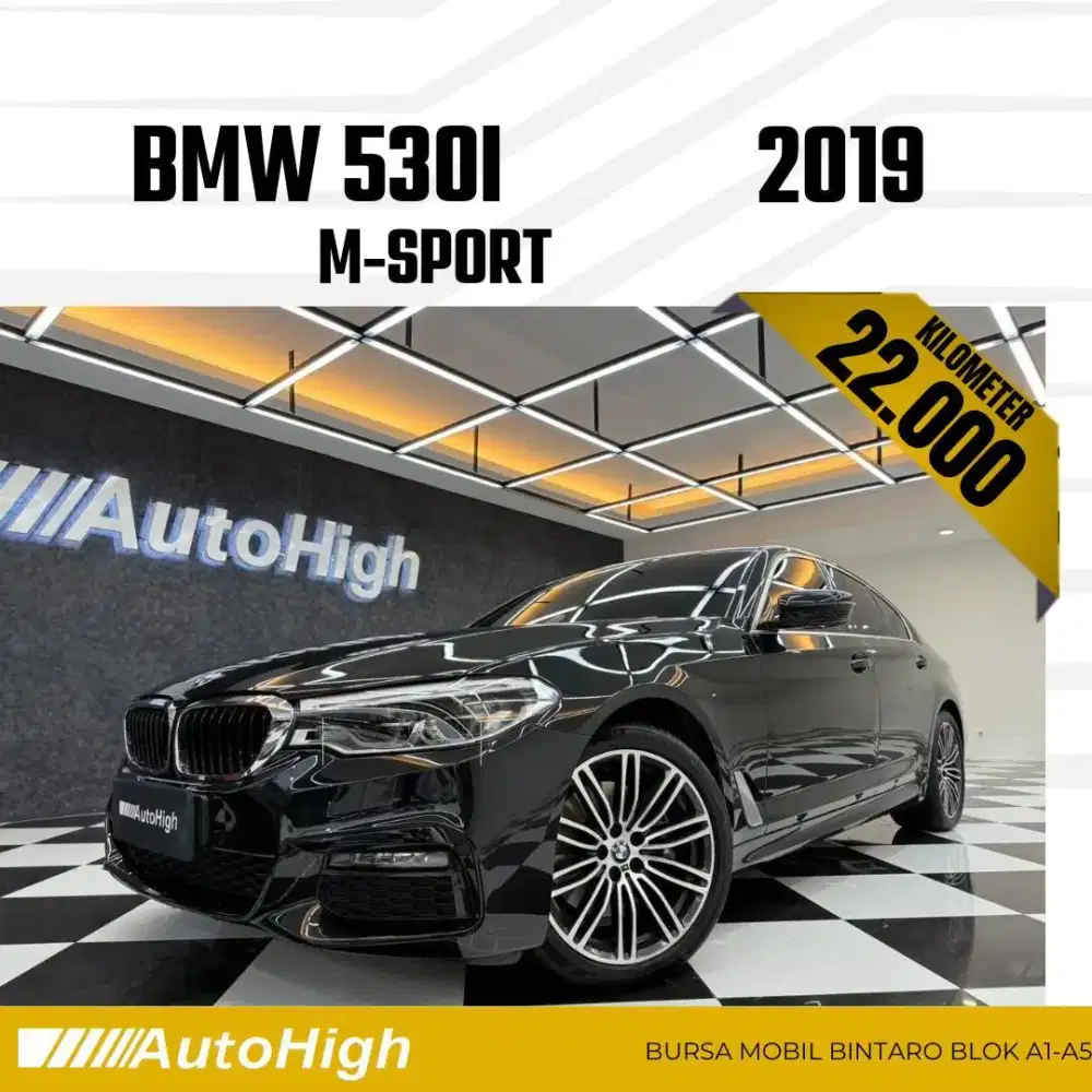 DP10% [Km22.000] 530i M-Sport 2019 Black Reg 2021 #AUTOHIGH