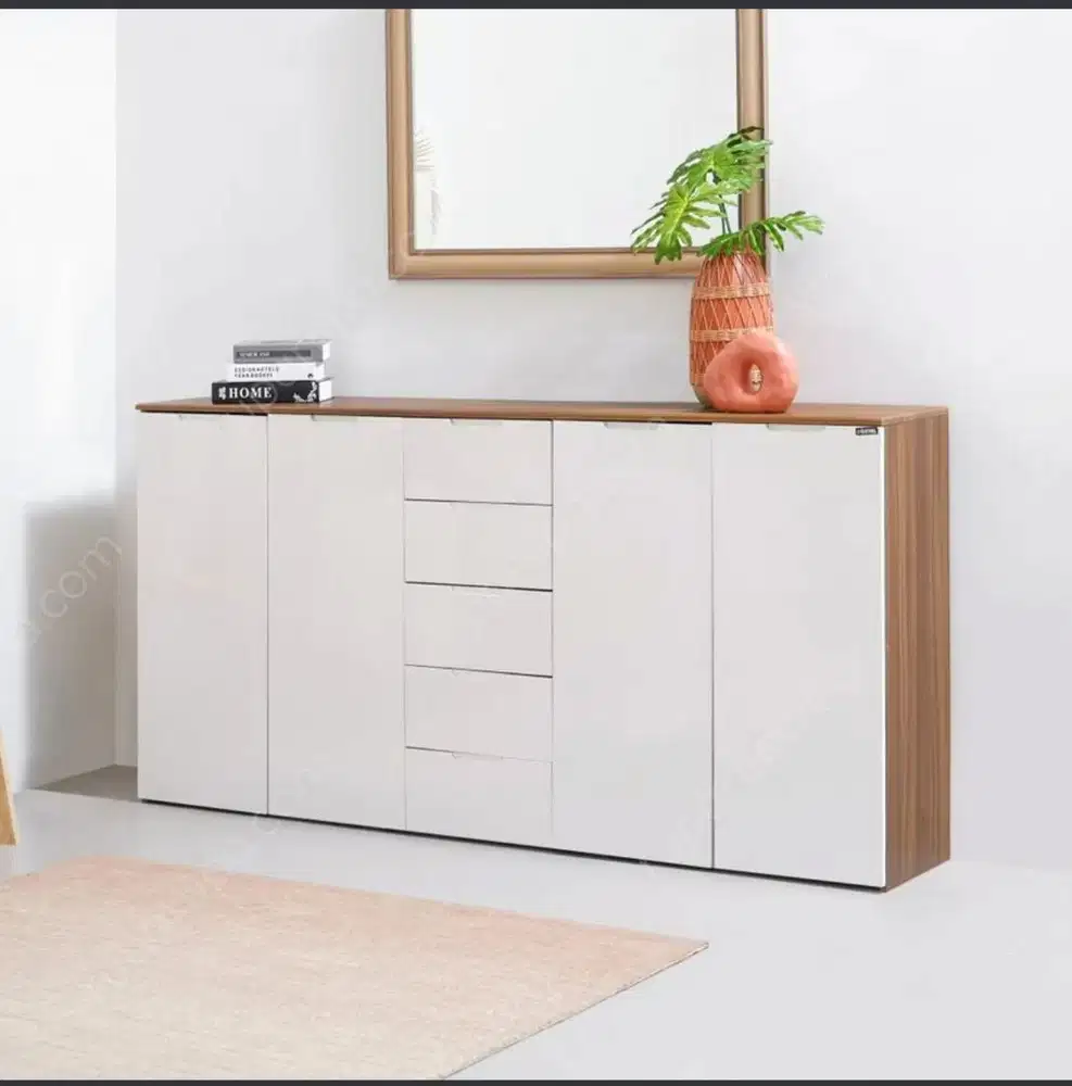 Lemari rak kayu serbaguna informa