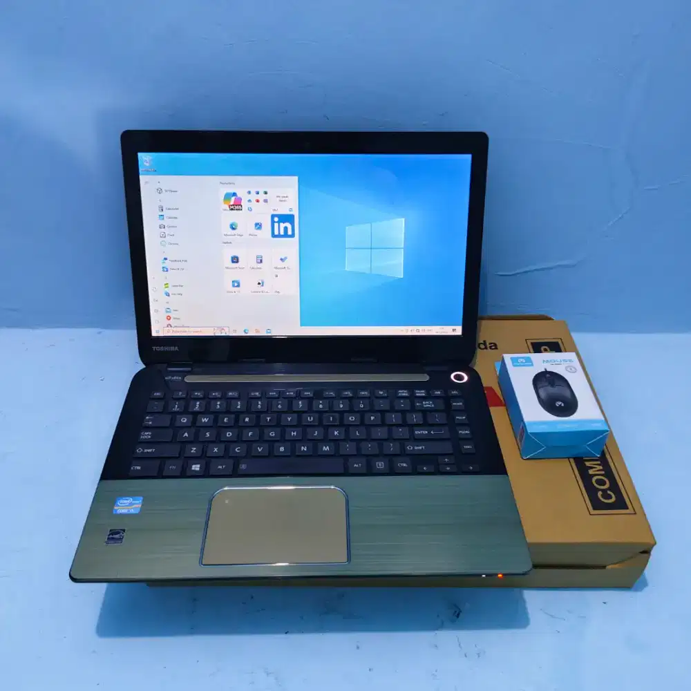 Laptop Toshiba Satelite Slim core i5 Ram 4GB Siap pakai Win 10
