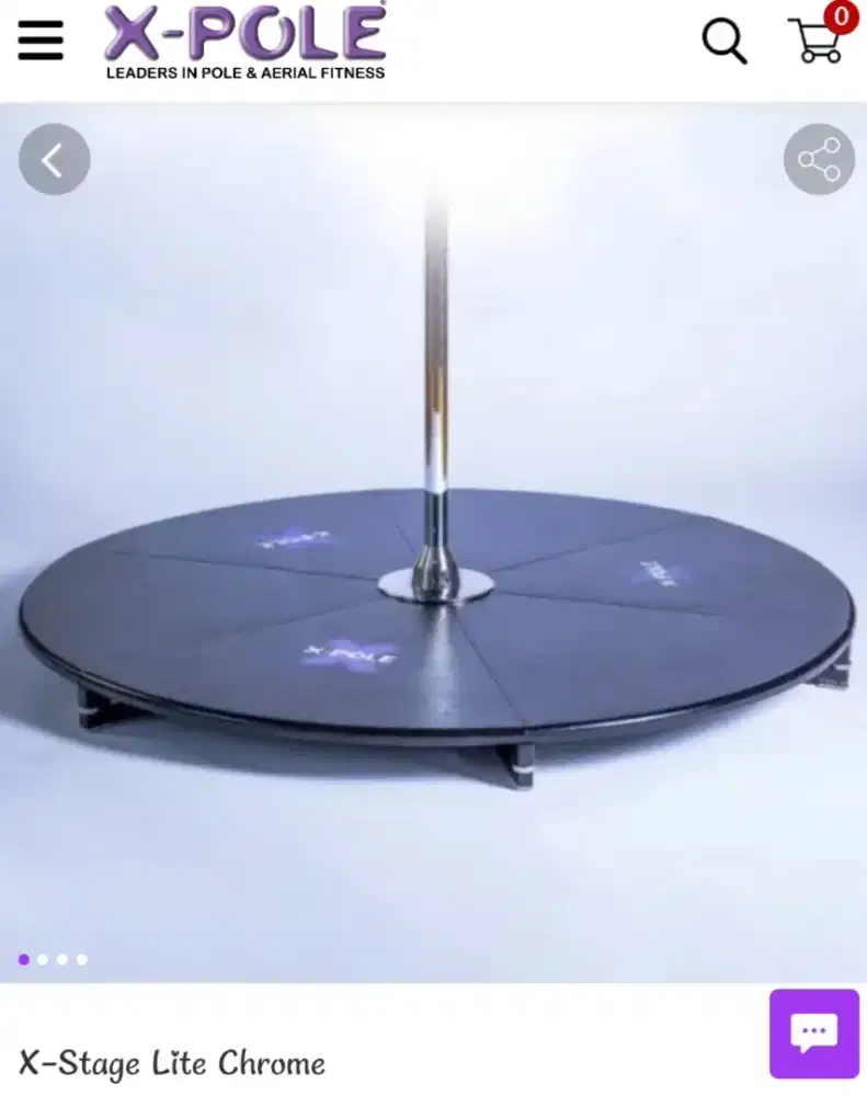 X-Pole Stage Lite Chrome-45mm Preloved