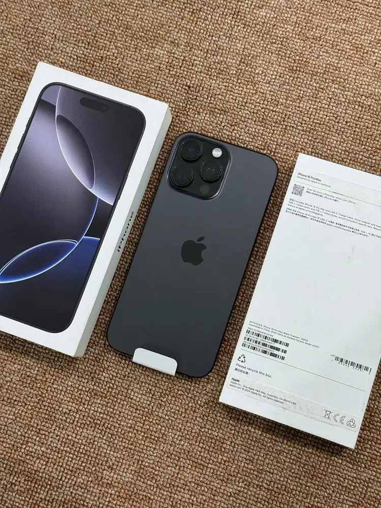 Iphone 16 pro max 256 gb dual sim fisik resmi beacukai