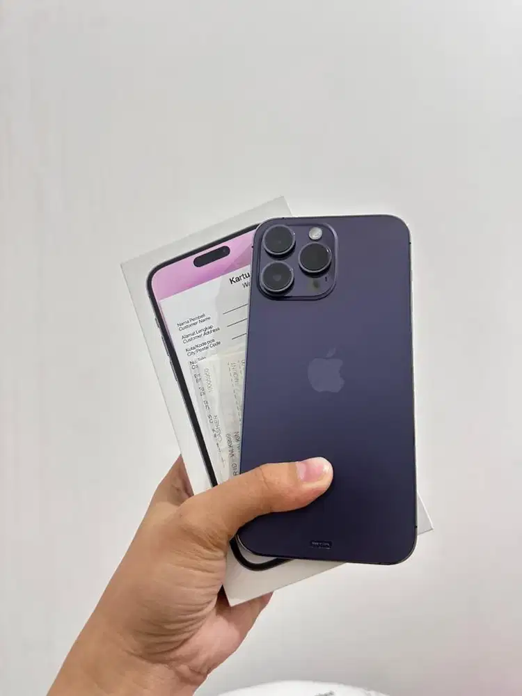 IPHONE 14 PROMAX 256GB IBOX RESMI DEEP PURPLE