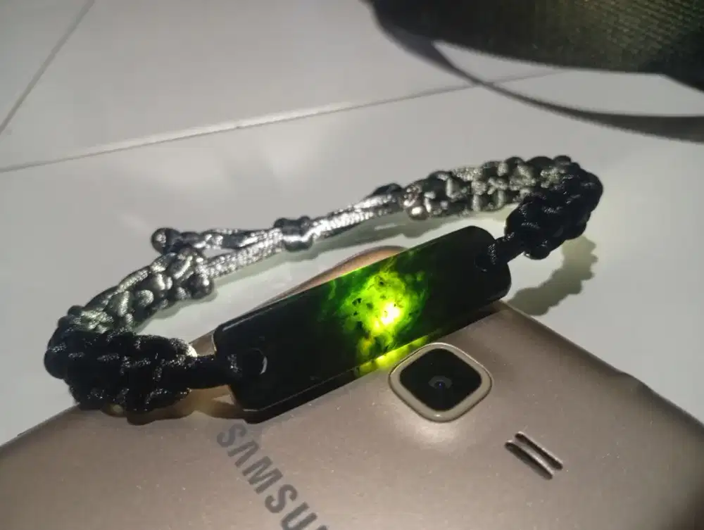 Gelang giok hitam therapy aceh natural handmade kualitas super l