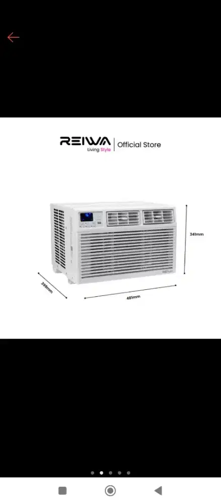 AC WINDOW REIWA 1PK, BARU BANGET BELI MASIH DALAM BOC