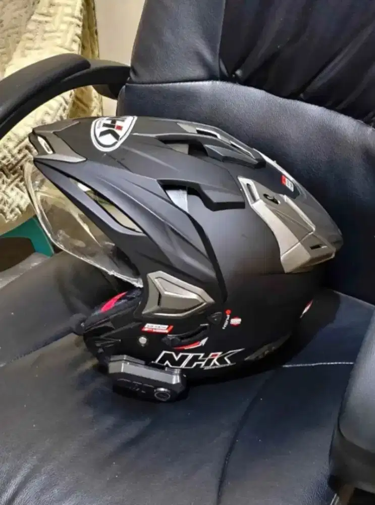 Helm NHK Predator Crypton Double Visor Black Doff