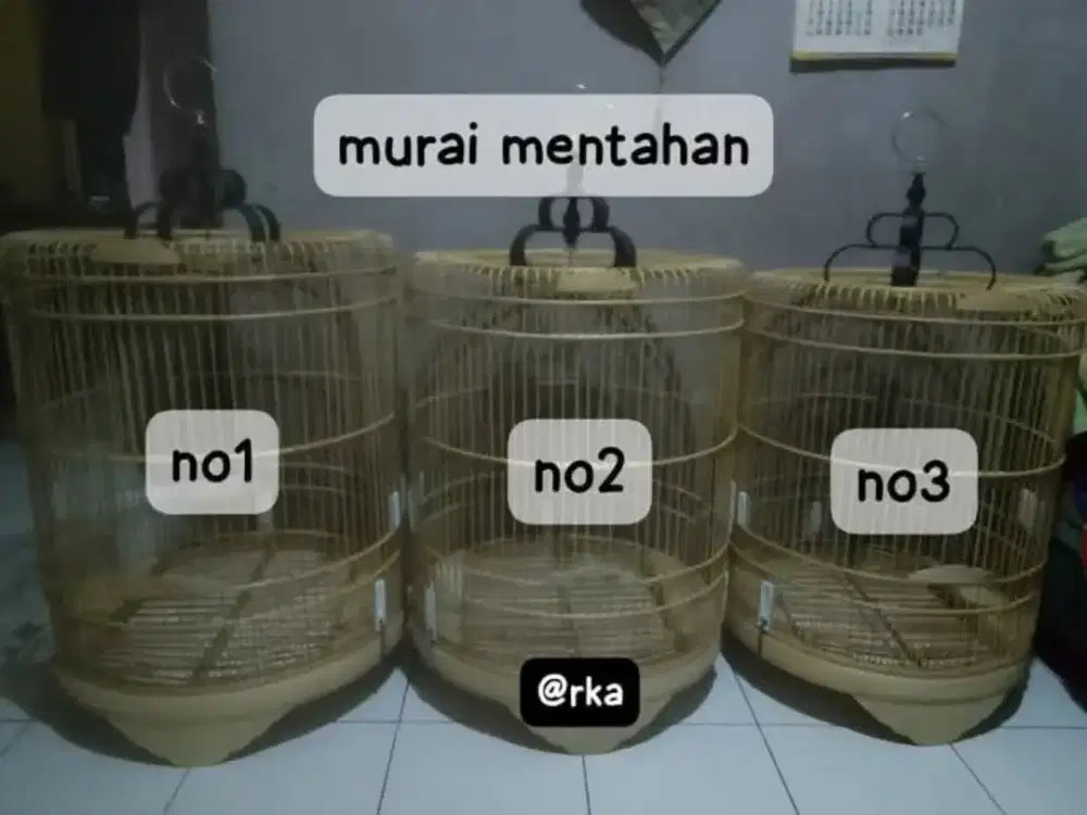 sangkar murai mentahan halusan no 1/2/3 pondok cabe