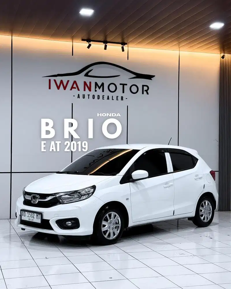ISTIMEWA Plat AD! Honda Brio E AT Tahun 2019 !