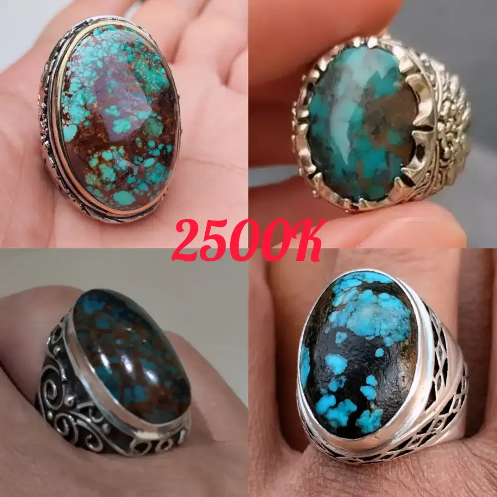 Pirus Persia ring perak borongan