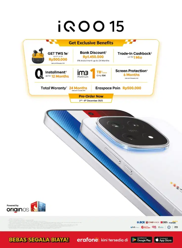 PO IQOO 15 garansi resmi