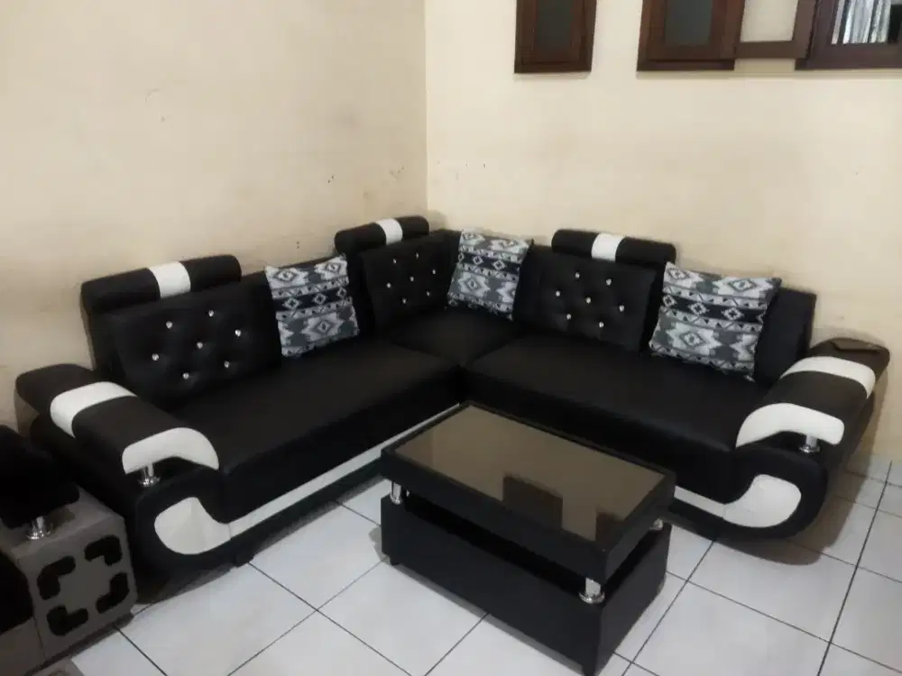 promo sofa sudut full oscar baru