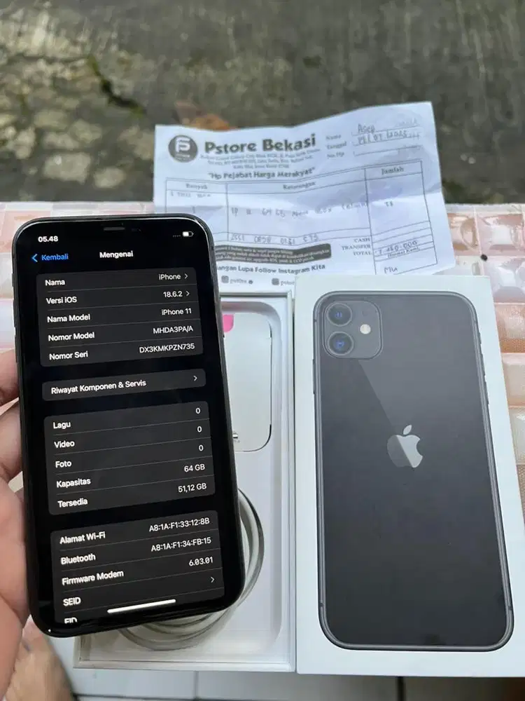 IPHONE 11 64GB RESMI IBOX