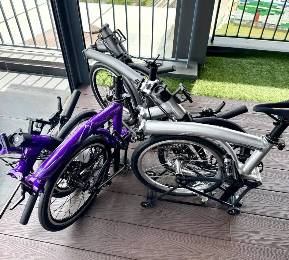 Sepeda lipat aceoffix C5 mirip brompton T line