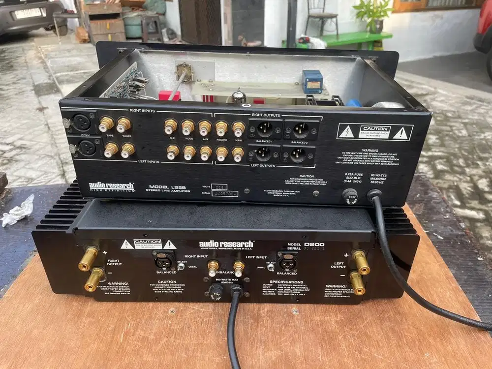 jual prem &power audio research D200&SL 2b