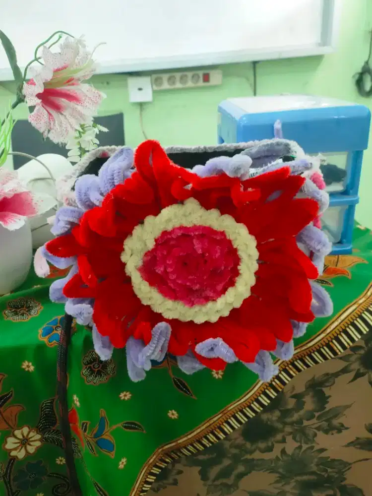 Bunga Rajut Dekorasi Meja Tangan - HSC 2025