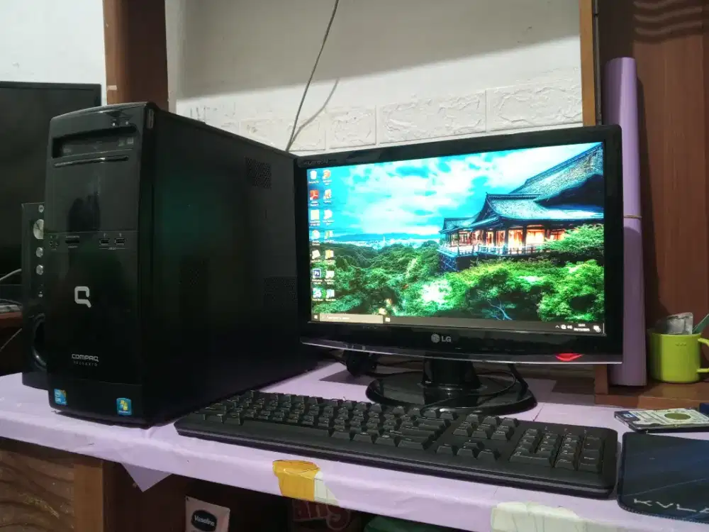 Pc gaming roblox intel core i5 + vga nvidia + monitor 19inch fullset