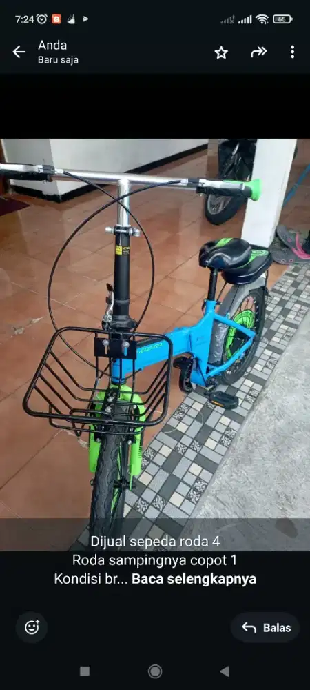 Sepeda Mazara 2266 18 Blue green