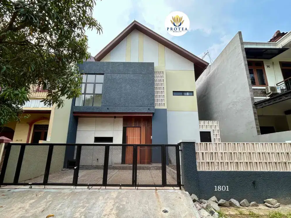 Rumah Japandi dengan Tanah 195, dengan Halaman Belakang Yang Luas