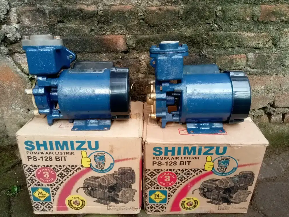 Pompa air Shimizu PS 128 bit bekas siap pasang