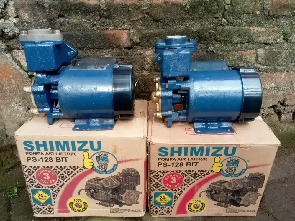Pompa air Shimizu PS 128 bit bekas siap pasang