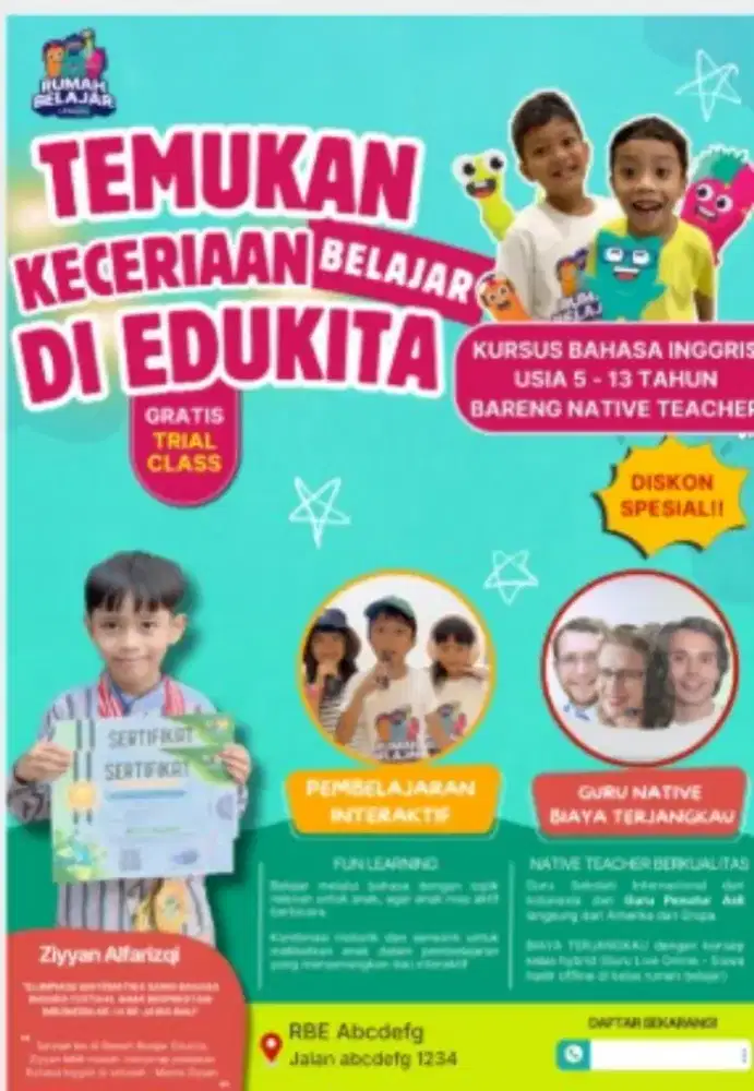 Buka bimbel tanpa ribet