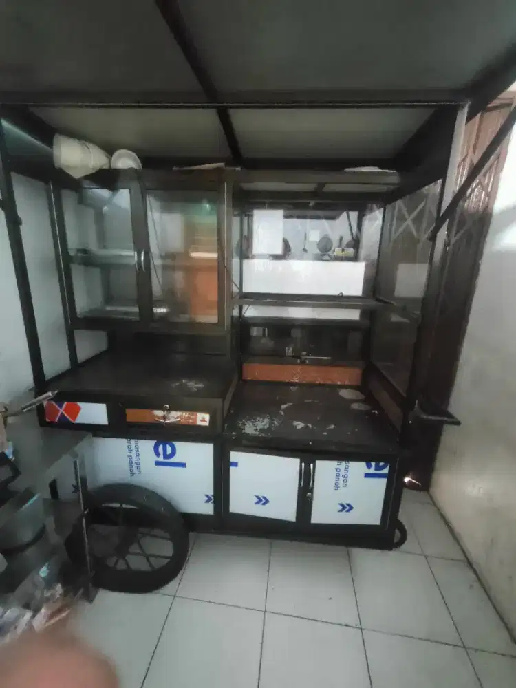 Gerobak full Alumunium & dorongan besi batangan