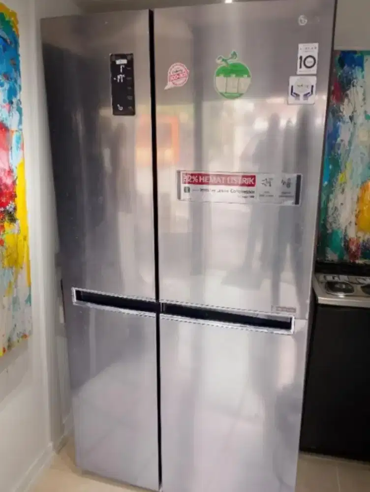 Kulkas side by side temperglas inverter