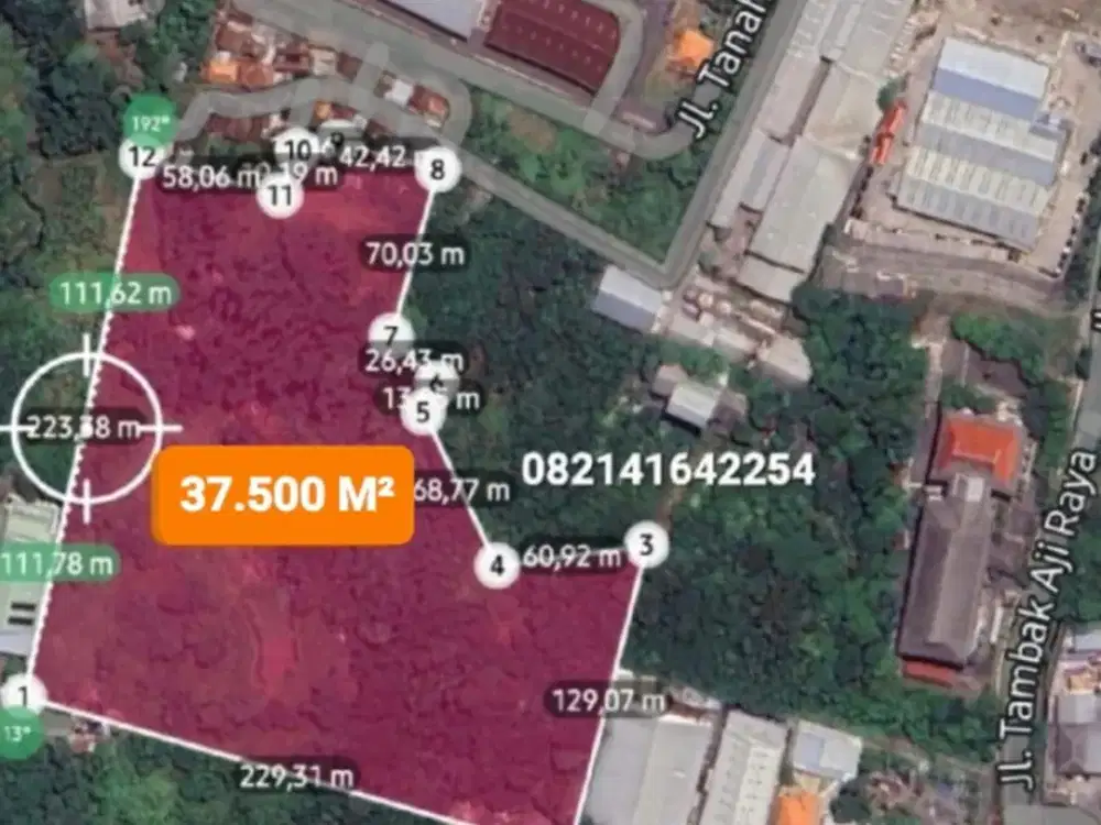 [H] Tanah Kosong 3.75 Ha area Industri SEMARANG, Hrg dbawah NJOP, Baguss