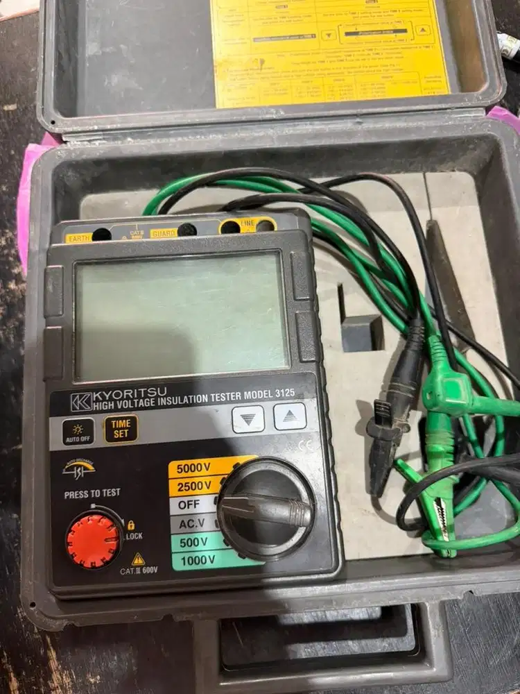 Kyoritsu 3125 digital insulation tester 5000v megger