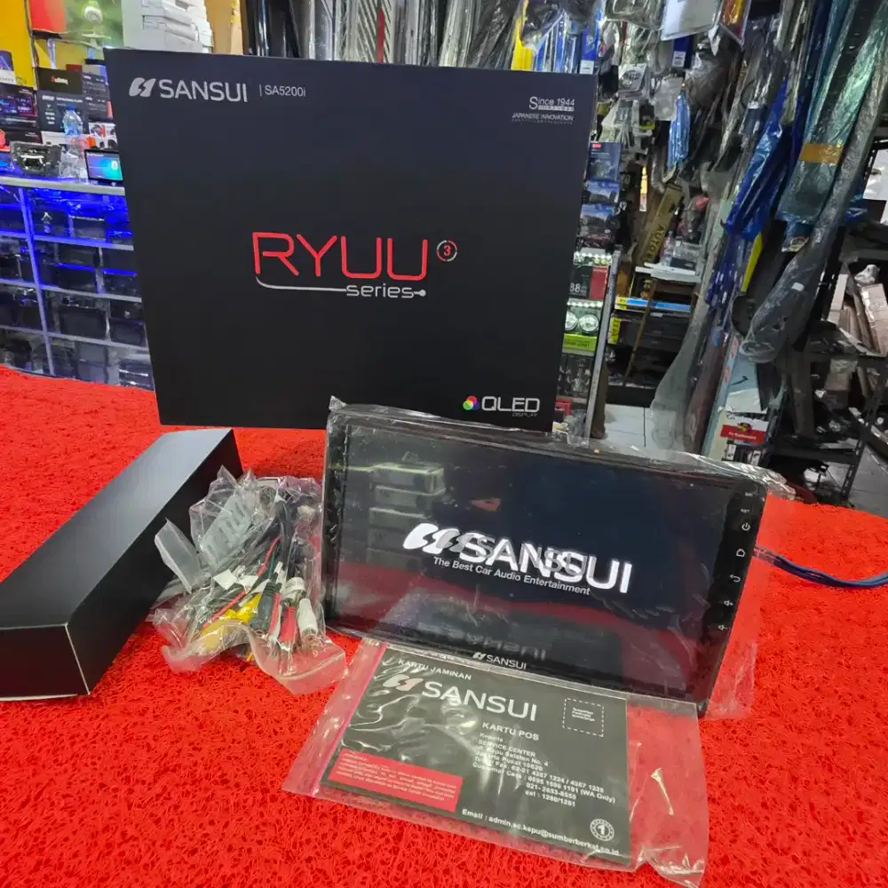 Head Unit Android SANSUI RYUU series G3 SA5200i 4GB+64GB QLED 10 in
