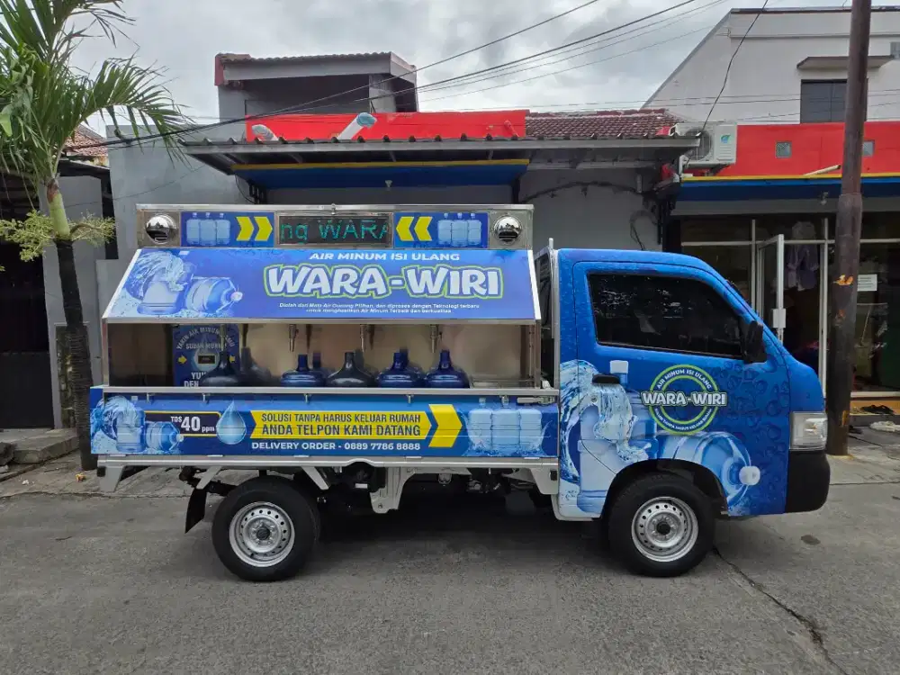 MESIN DEPOT AIR MINUM ISI ULANG BERJALAN