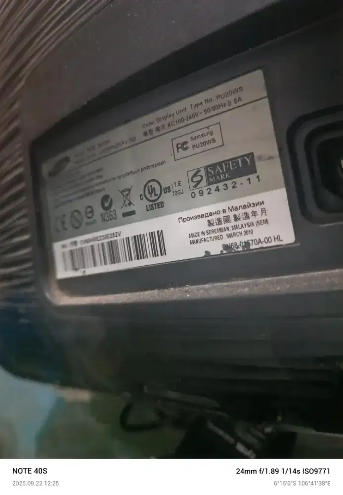 Dijual monitor samsung 19 (minus layar garis)