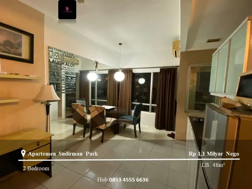 Dijual Apartement Sudirman Park 2BR Full Furnished