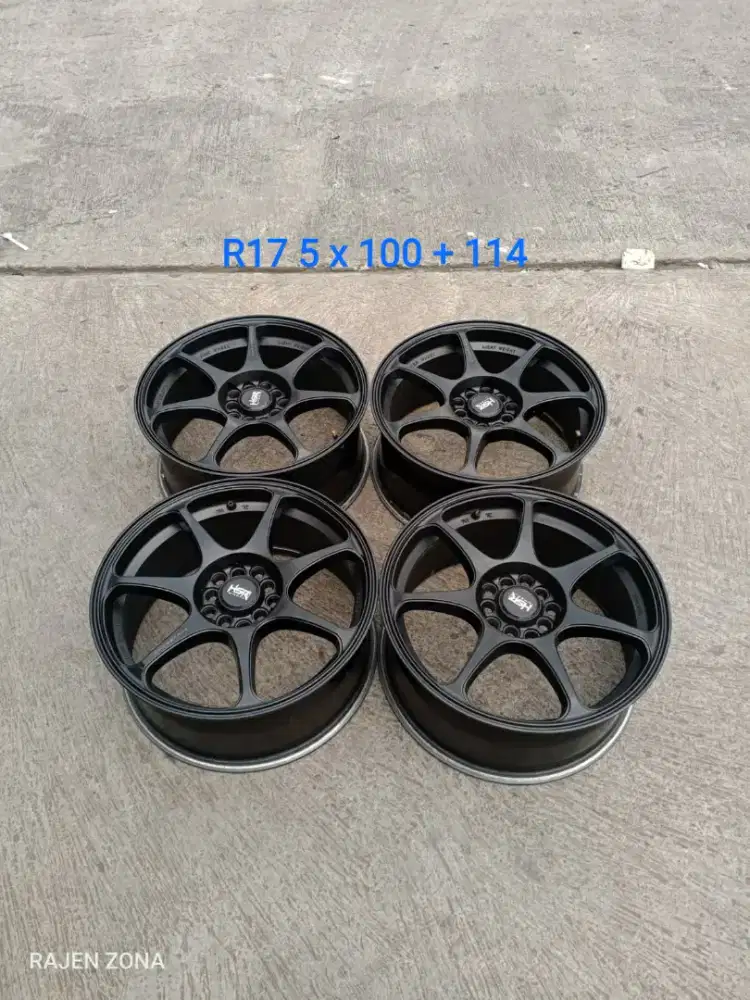 H S R  S E B U N S U T A  R17 pcd 5 x 100 + 114 lebar 7,5 offset 45