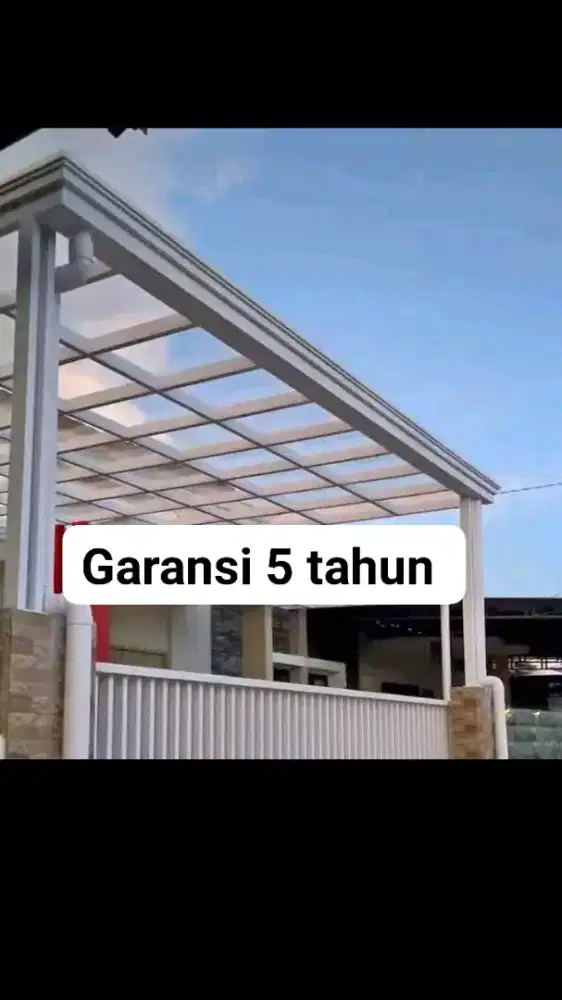 Kanopi minimalis modern termurah baja ringan dan besi
