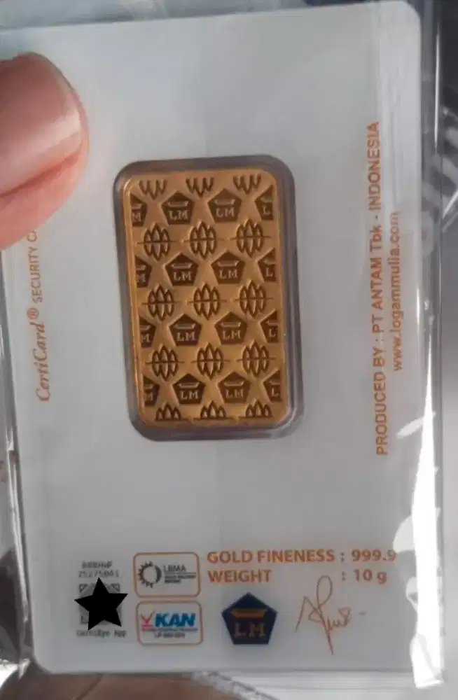 Emas Antam 10gr tahun 2025