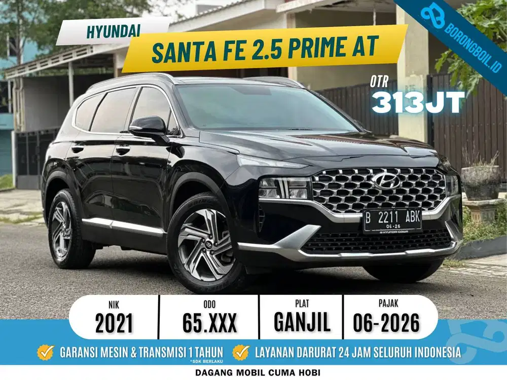 Hyundai New Santa Fe 2.5 Prime AT 2021 Hitam Metalik