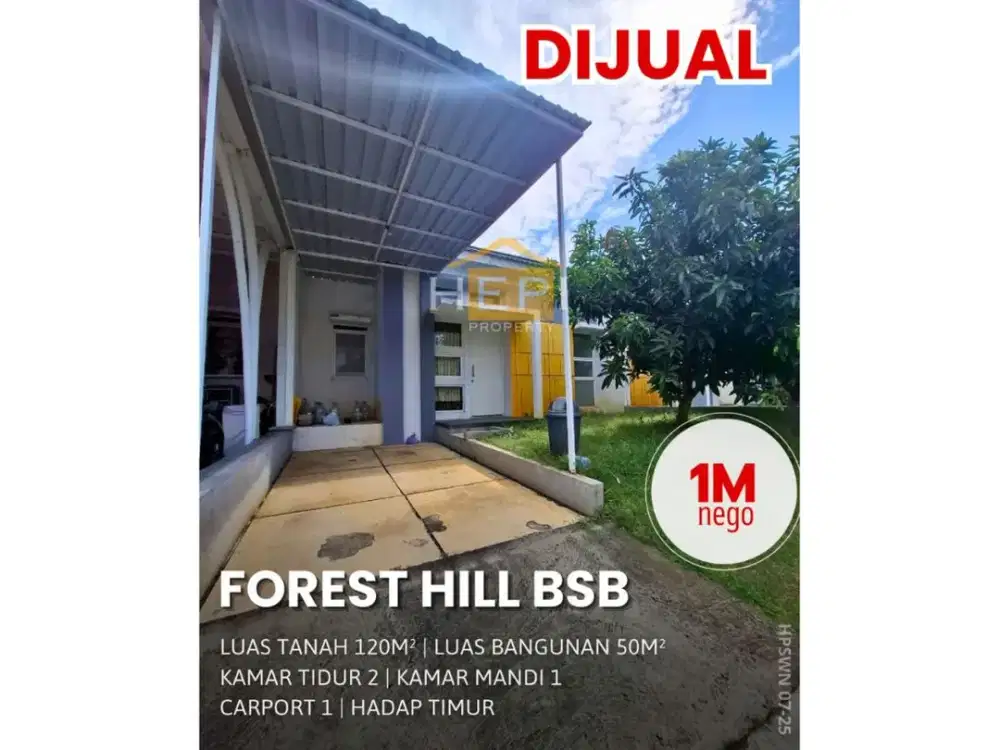 Dijual Rumah di Forest Hill BSB City Semarang