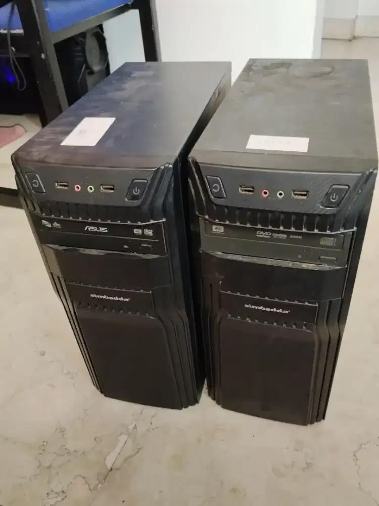 Komputer kantor desktop pretelan kondisi apa adanya jual spaket 2 biji