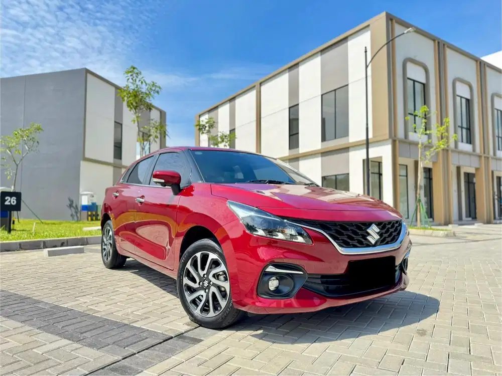 (KM 13 RIBU) Suzuki Baleno HB Facelift Merah 2024 LIKE NEW