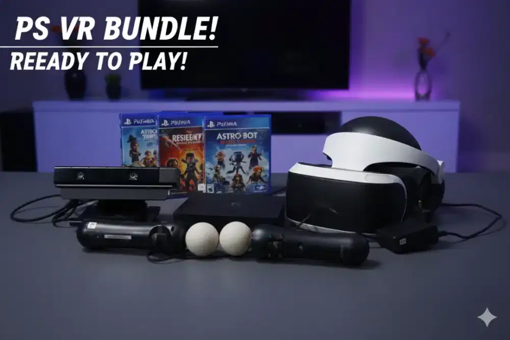 Psvr paket lengkap dengan Controller move