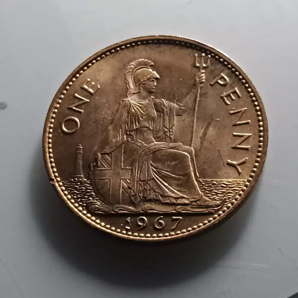 Koin berkilau lustre PENNY ELIZABETH  INGGRIS ORIGINAL