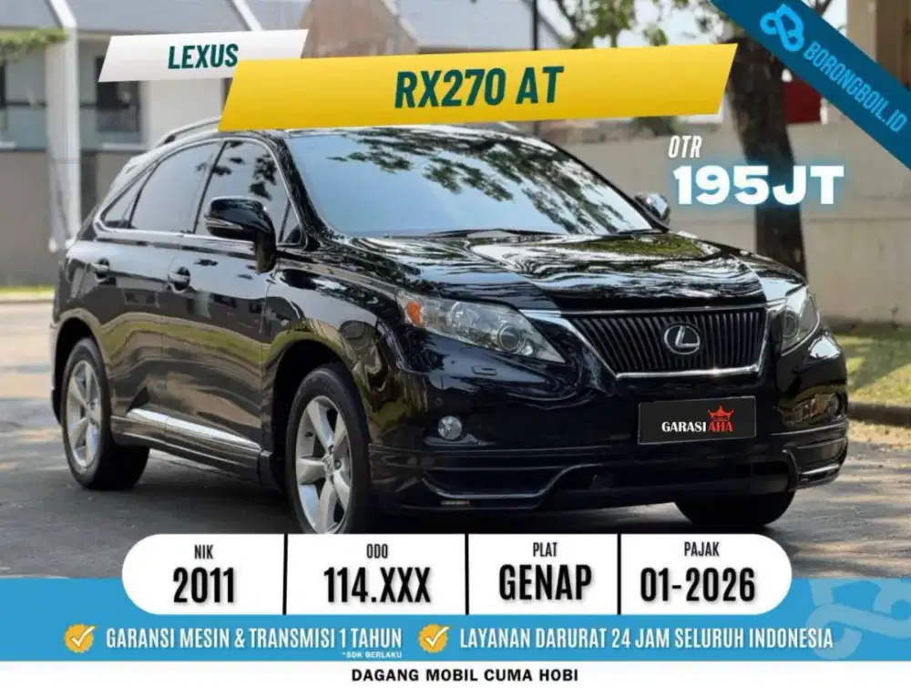 Kondisi Terbaik! Toyota Lexus RX 270 A/T 2011/2012 Harrier